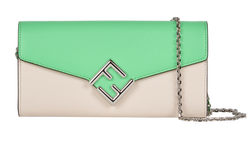 FF Diamonds WOC, Leather, White/Green, 8M0365, DB/B, 3*